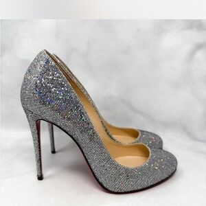 Christian Louboutin Dorissima 100 Glitter Disco Ball